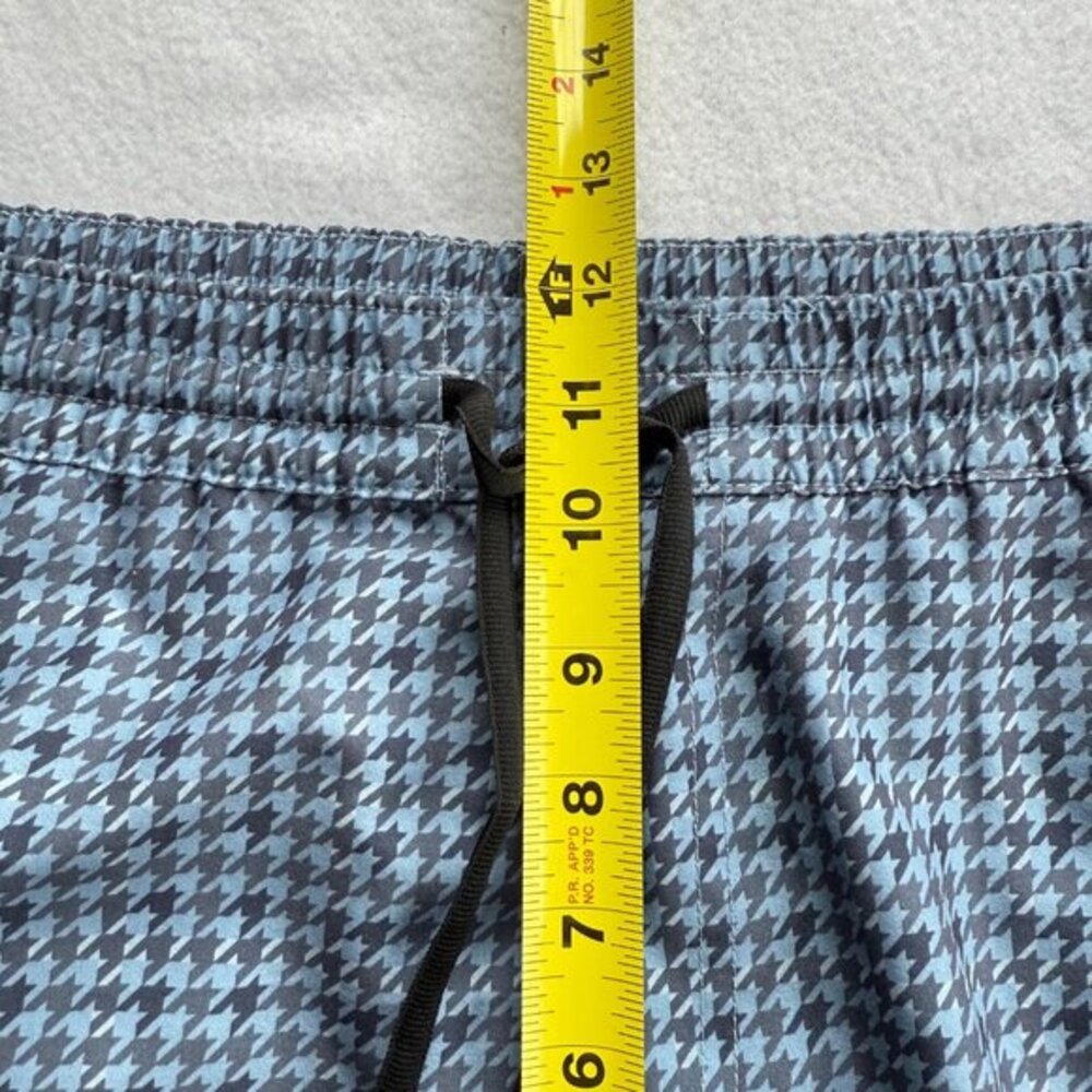 Volcom Men's Preston Houndstooth Blue Hybrid Shorts Size XL Drawstring Waist NWT - Picture 9 of 11